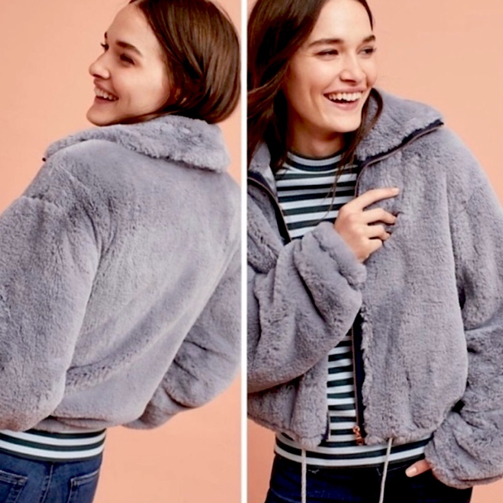 ANTHROPOLOGIE FAUX COAT JACKET